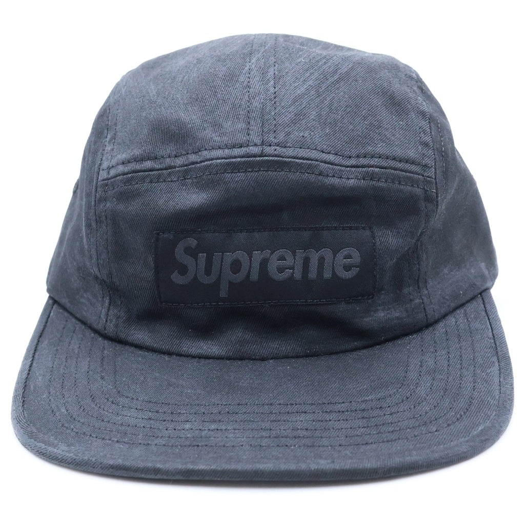SUPREME(シュプリーム) 25SS ×MM6 Maison Margiela Painted Camp Cap ボックスロゴ ペインテッド キャンプ キャップ ブラック