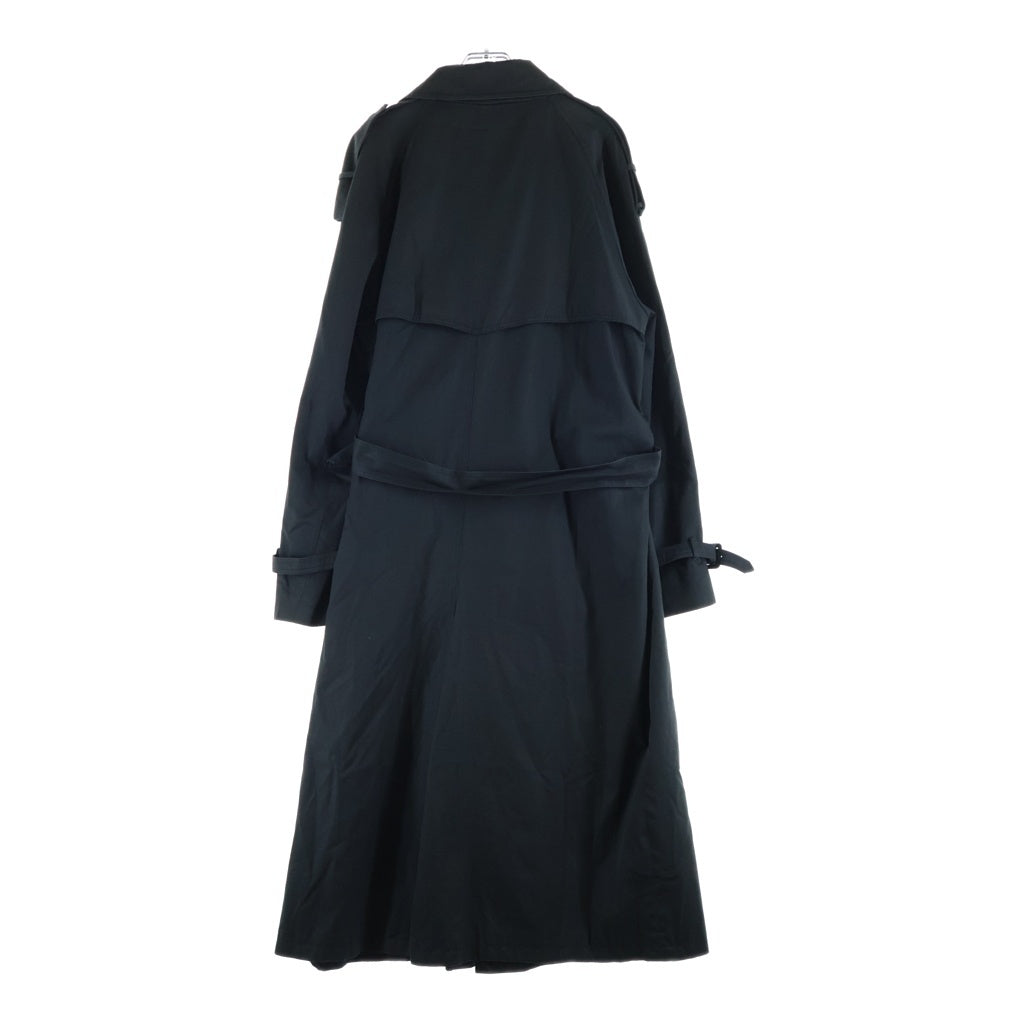 YVES SAINT LAURENT(イヴサンローラン) 80s ダブルブレスト トレンチ コート ブラック