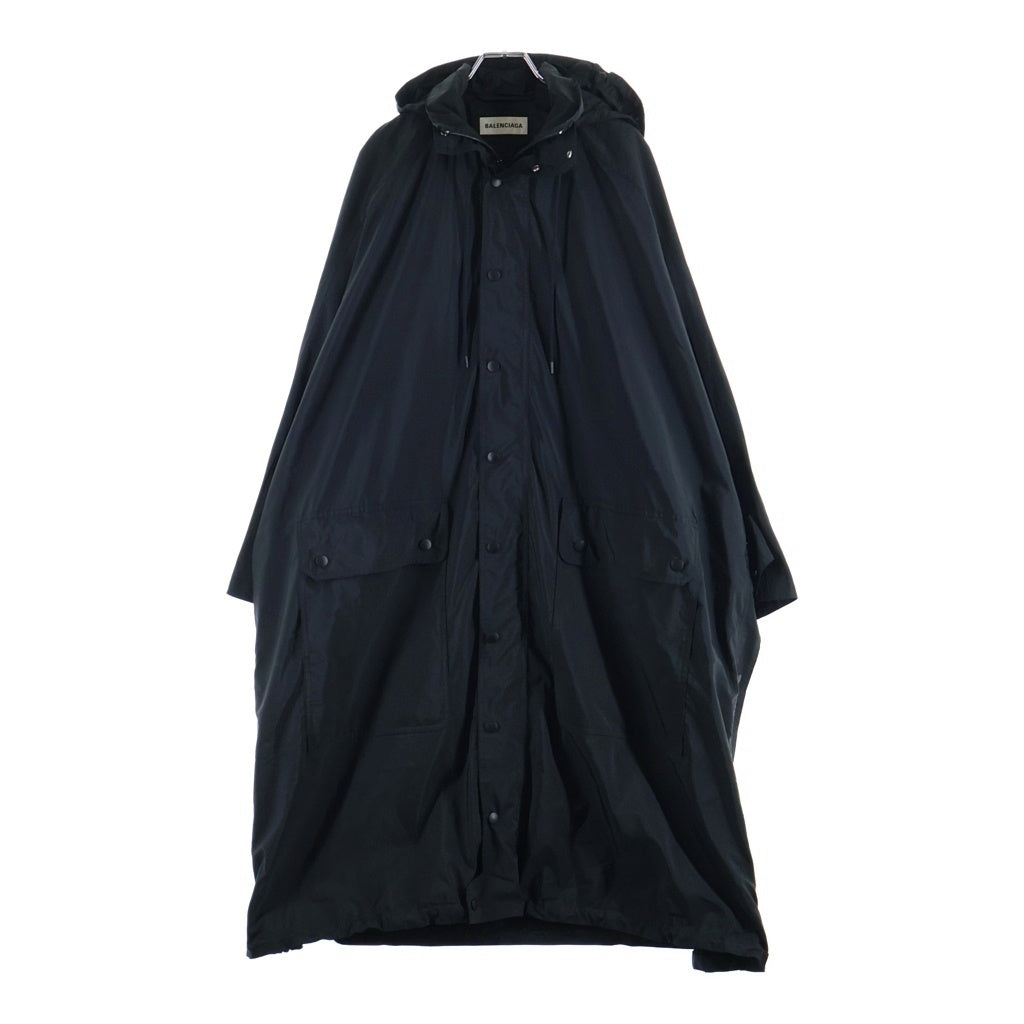 BALENCIAGA(バレンシアガ) バックロゴプリント オペラコート ブラック 518184 TYD36