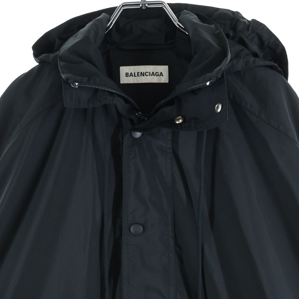 BALENCIAGA(バレンシアガ) バックロゴプリント オペラコート ブラック 518184 TYD36