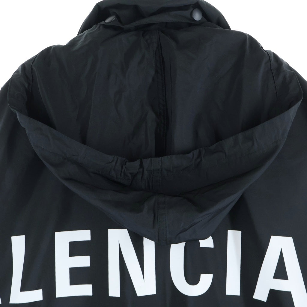 BALENCIAGA(バレンシアガ) バックロゴプリント オペラコート ブラック 518184 TYD36