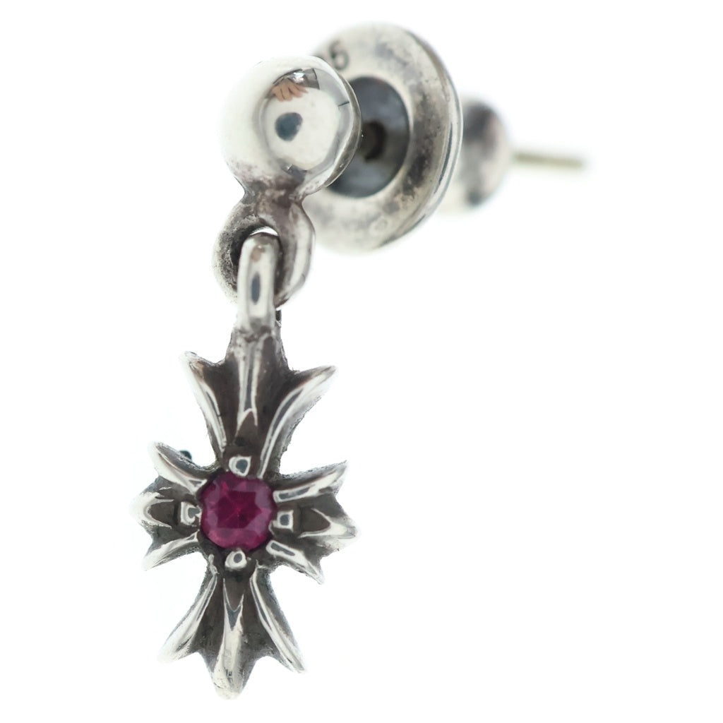 CHROME HEARTS(クロムハーツ) TNY E CH PLS RBY タイニーE CHプラス ドロップピアス 1ルビー シルバー レディース