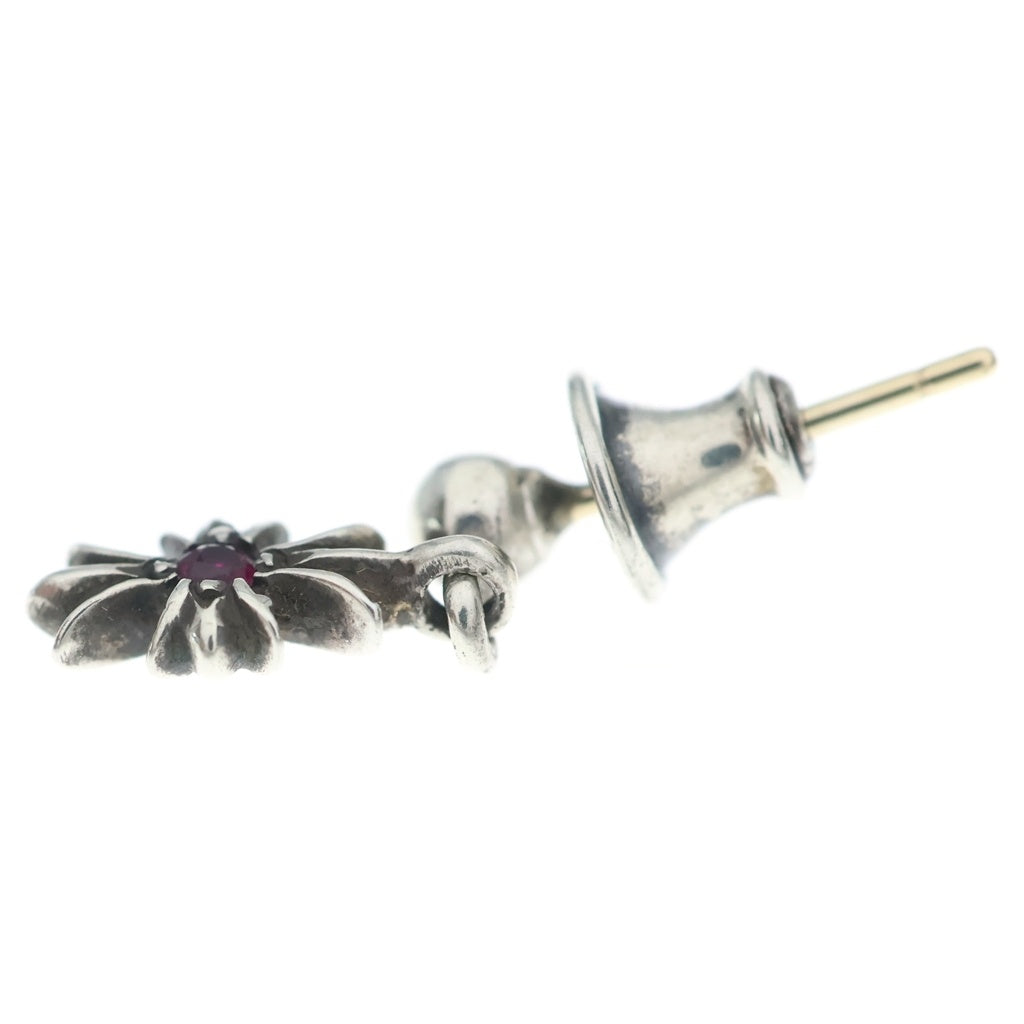 CHROME HEARTS(クロムハーツ) TNY E CH PLS RBY タイニーE CHプラス ドロップピアス 1ルビー シルバー レディース