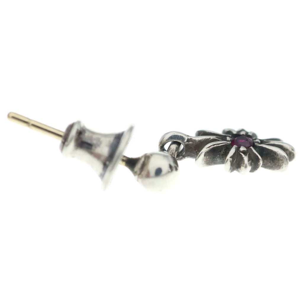 CHROME HEARTS(クロムハーツ) TNY E CH PLS RBY タイニーE CHプラス ドロップピアス 1ルビー シルバー レディース