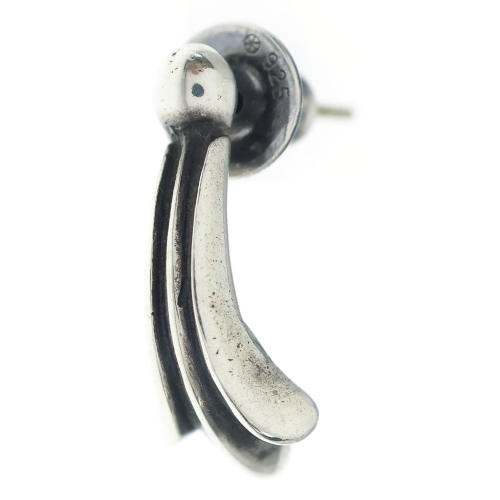 CHROME HEARTS(クロムハーツ) STUD CRSSTAL クロステイルスタッド ピアス シルバー