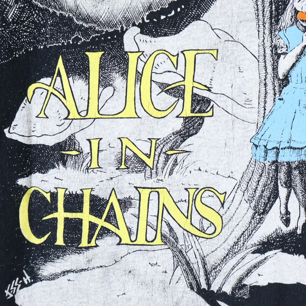 VINTAGE(ヴィンテージ) 90s ALICE IN CHAINS Alice Hanging Jeese Higman ロングスリーブカットソー ブラック