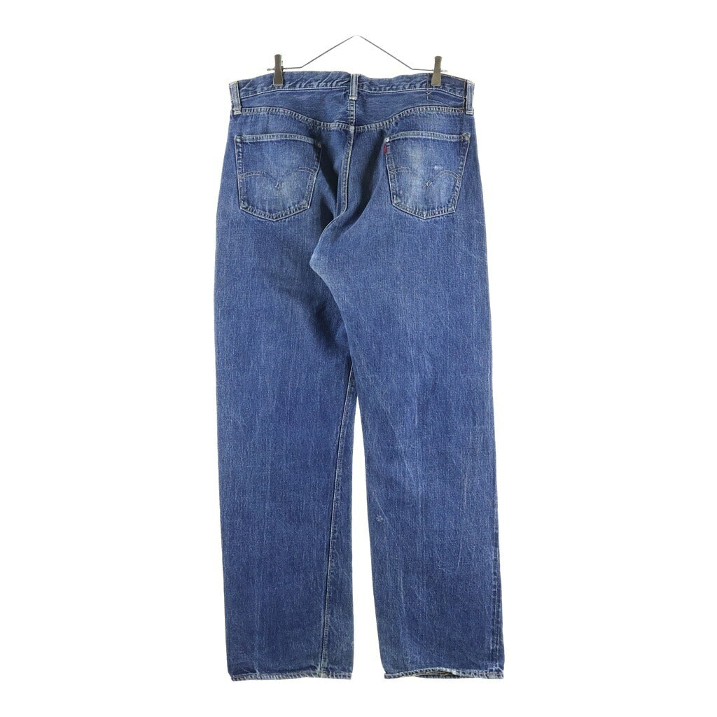 Levi's(リーバイス) VINTAGE 50s 501XX レザーパッチ 推定両面期 大文字リベット センターフープ 通常R フラット隠しリベット デニムパンツ インディゴ