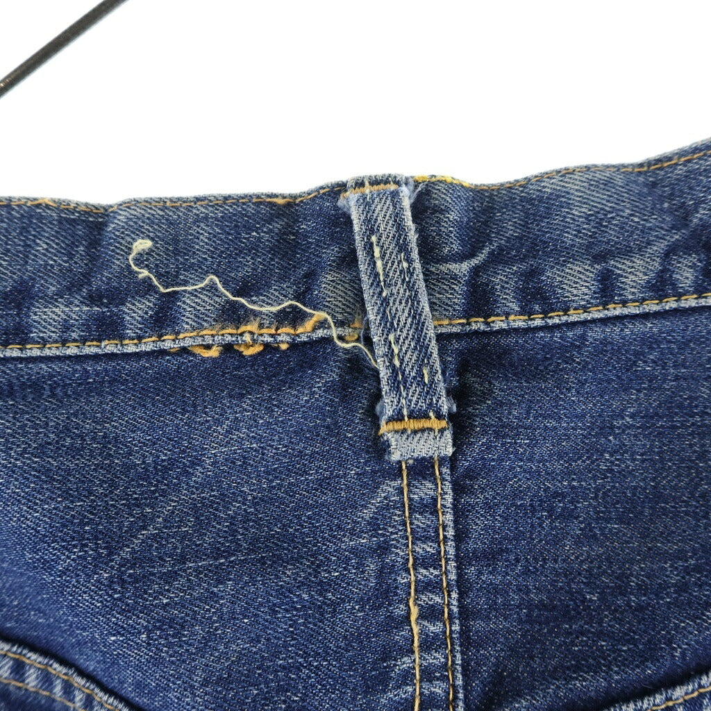 Levi's(リーバイス) VINTAGE 50s 501XX レザーパッチ 推定両面期 大文字リベット センターフープ 通常R フラット隠しリベット デニムパンツ インディゴ