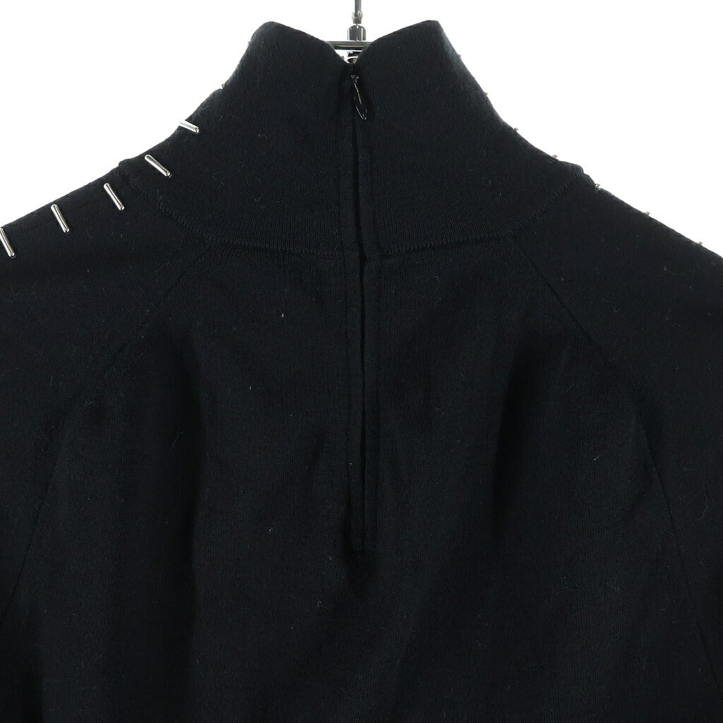 BALENCIAGA(バレンシアガ) ショルダーデザイン ハイネック 403854 プルオーバーセーター ブラック