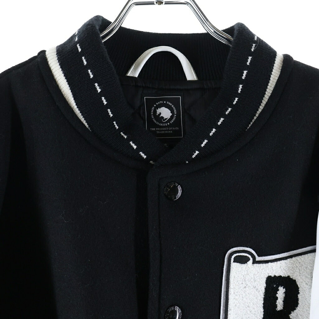 RATS(ラッツ) 25AW VARSITY JKT バーシティジャケット 25RJ-1107 ブラック/ホワイト