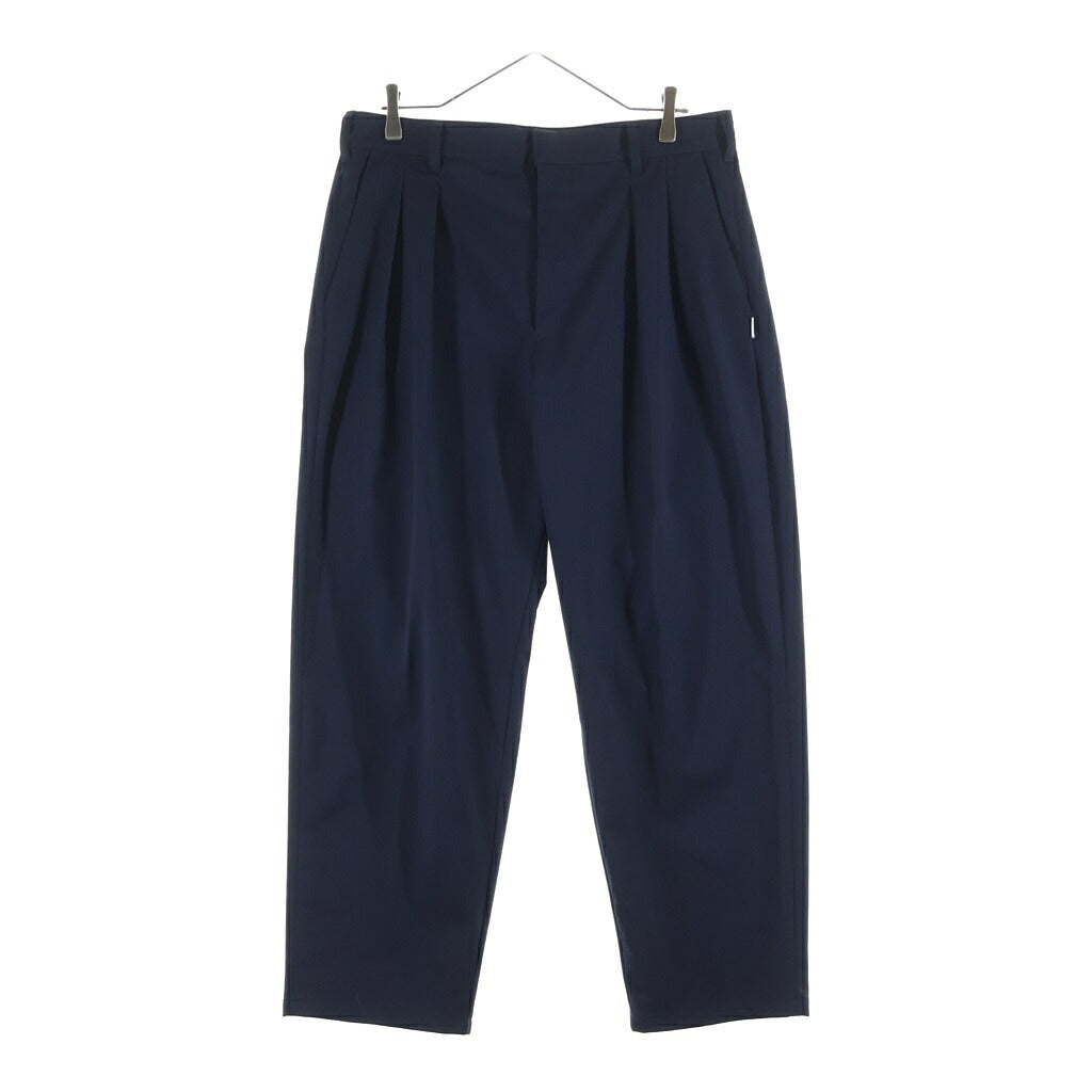 WTAPS(ダブルタップス) 26SS TROUSERS トラウザーズ ツータックパンツ ネイビー 261TQDT-PTM05