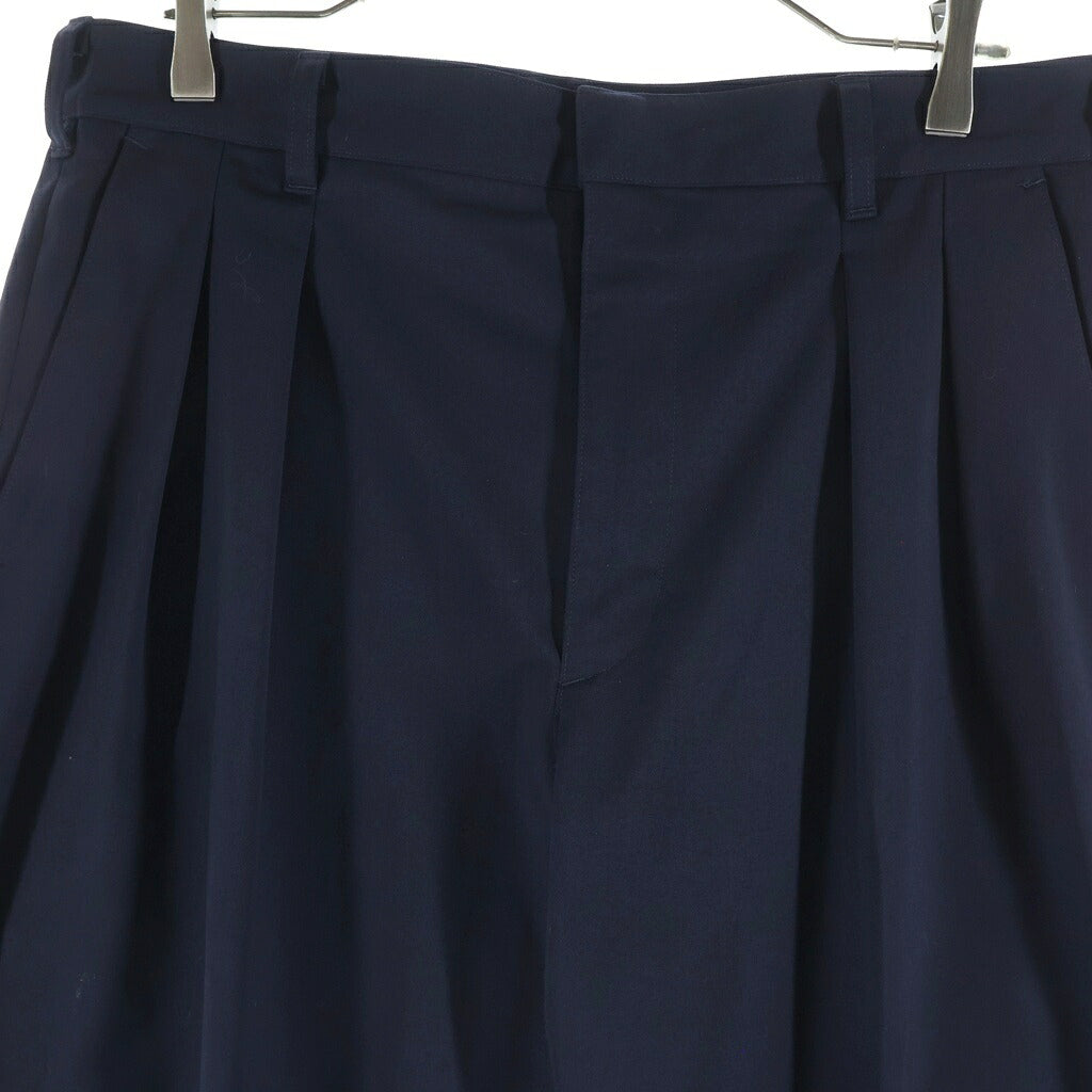 WTAPS(ダブルタップス) 26SS TROUSERS トラウザーズ ツータックパンツ ネイビー 261TQDT-PTM05