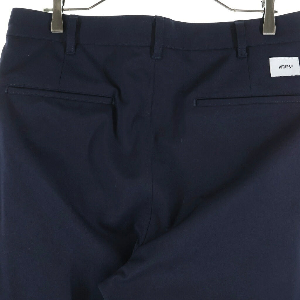 WTAPS(ダブルタップス) 26SS TROUSERS トラウザーズ ツータックパンツ ネイビー 261TQDT-PTM05
