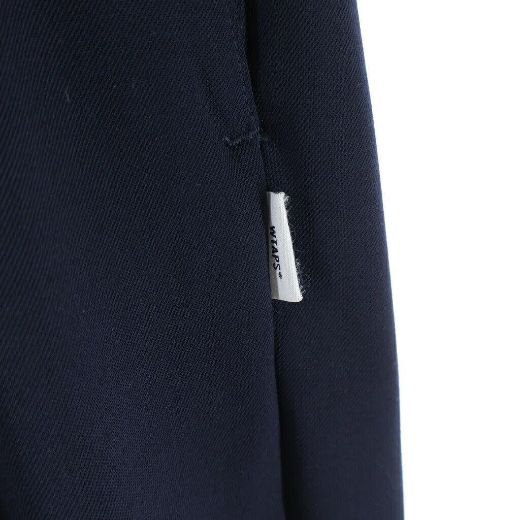 WTAPS(ダブルタップス) 26SS TROUSERS トラウザーズ ツータックパンツ ネイビー 261TQDT-PTM05
