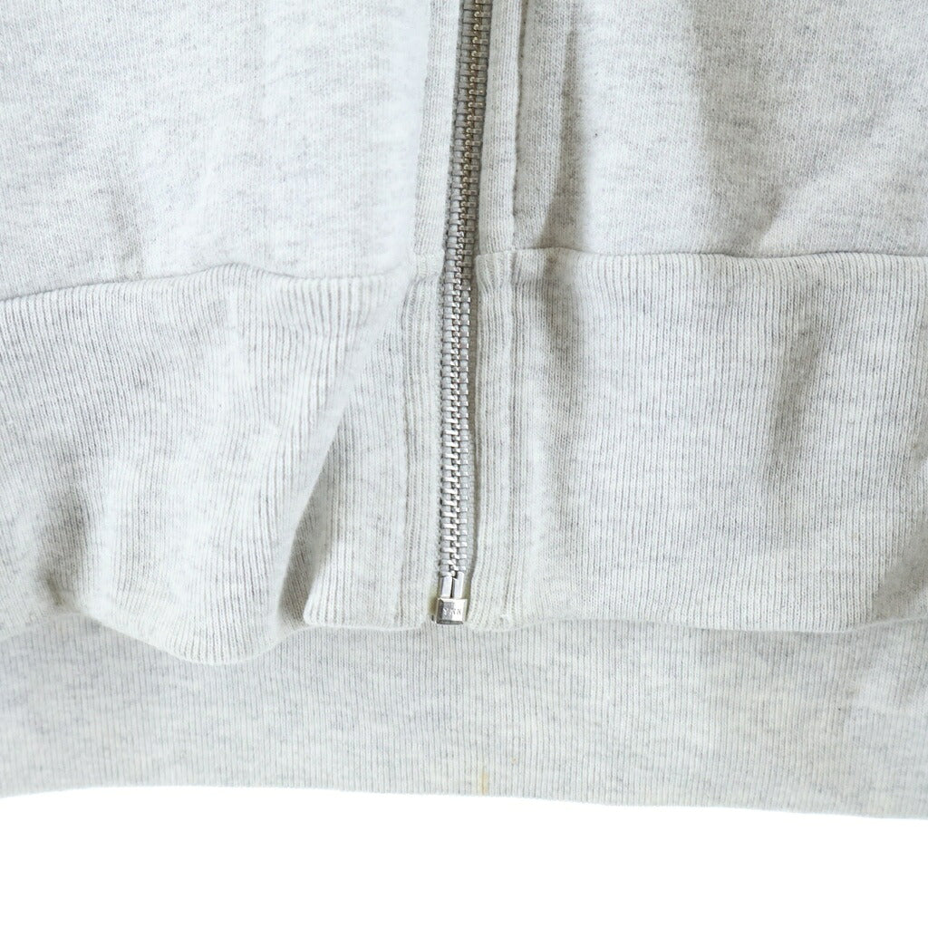 SUPREME(シュプリーム) 18AW Thermal Zip Up Sweatshirt 裏地サーマル フードロゴ ジップアップパーカー グレー