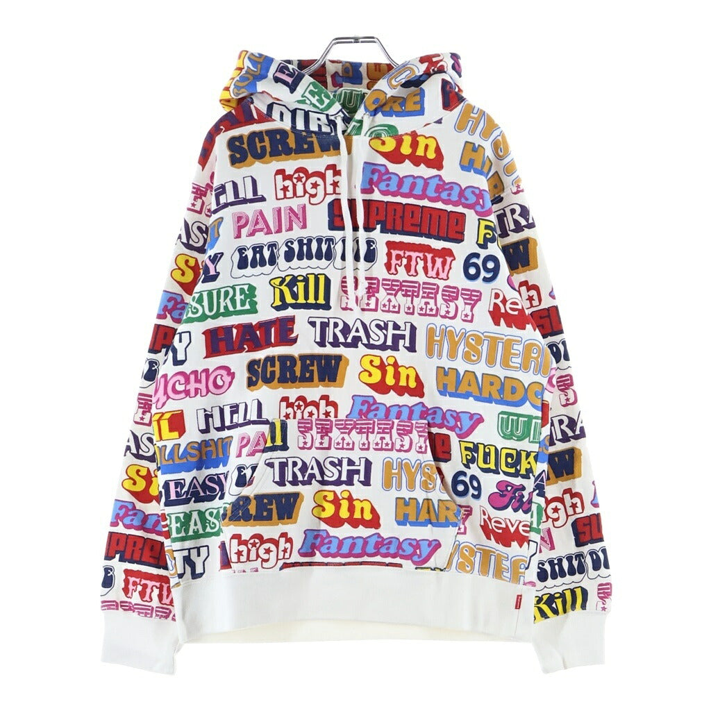 SUPREME(シュプリーム) 17AW ×Hysteric Glamour Text Hooded Sweatshirt プルオーバーパーカー マルチカラー