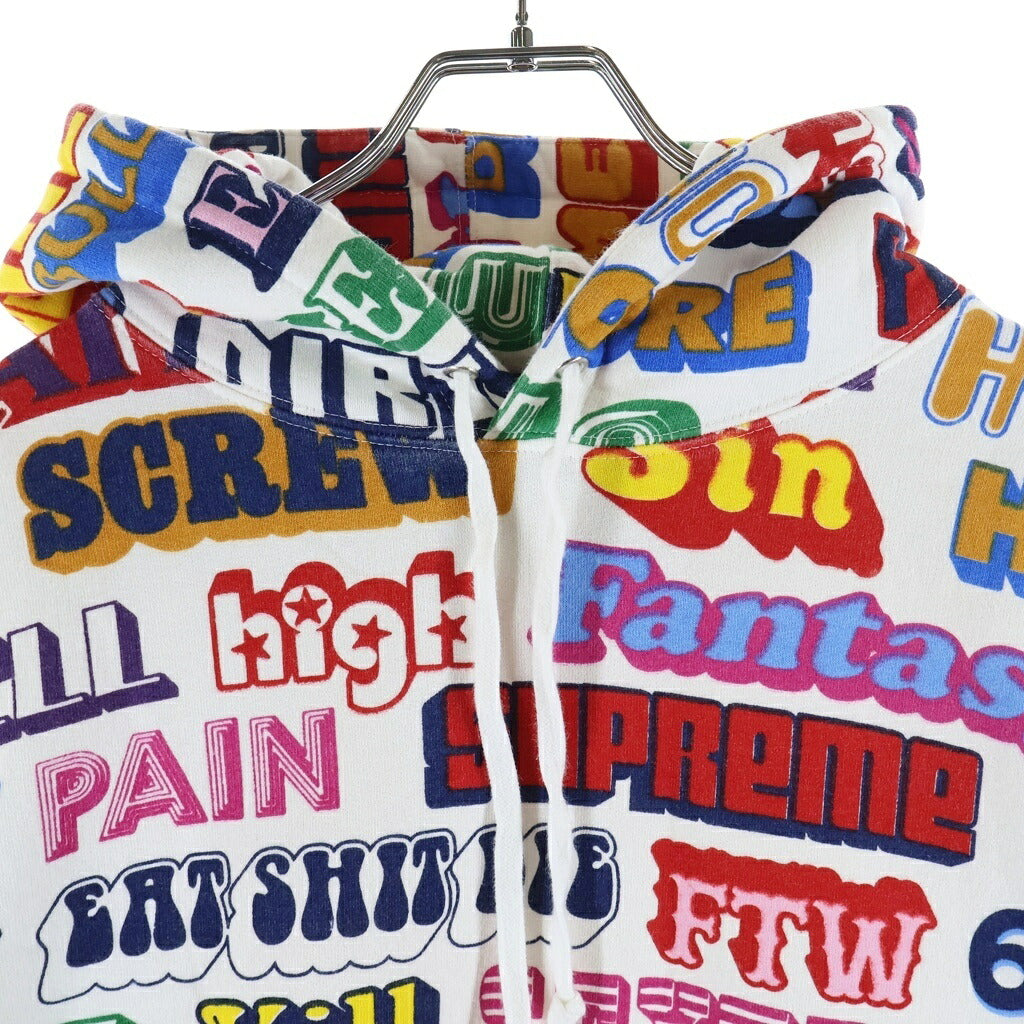 SUPREME(シュプリーム) 17AW ×Hysteric Glamour Text Hooded Sweatshirt プルオーバーパーカー マルチカラー