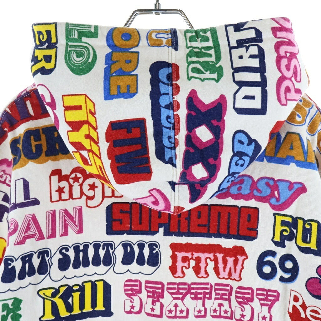 SUPREME(シュプリーム) 17AW ×Hysteric Glamour Text Hooded Sweatshirt プルオーバーパーカー マルチカラー