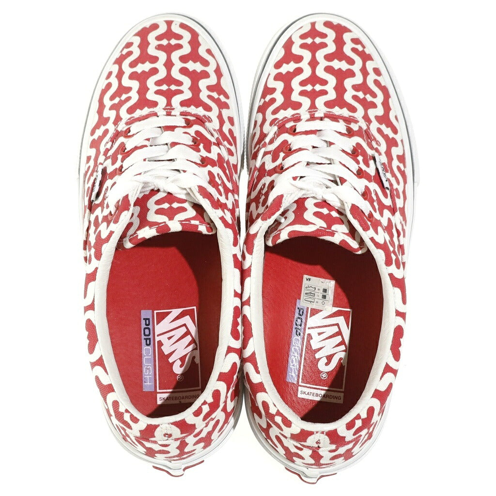SUPREME(シュプリーム) 21SS ×VANS Monogram S Logo Skate Era モノグラム スケートエラ VN0A5KRV5XS ローカットスニーカー US8.5/26.5cm レッド