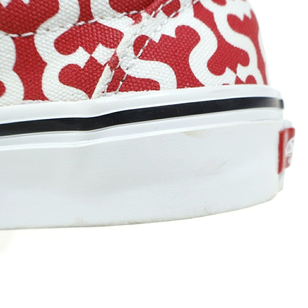 SUPREME(シュプリーム) 21SS ×VANS Monogram S Logo Skate Era モノグラム スケートエラ VN0A5KRV5XS ローカットスニーカー US8.5/26.5cm レッド