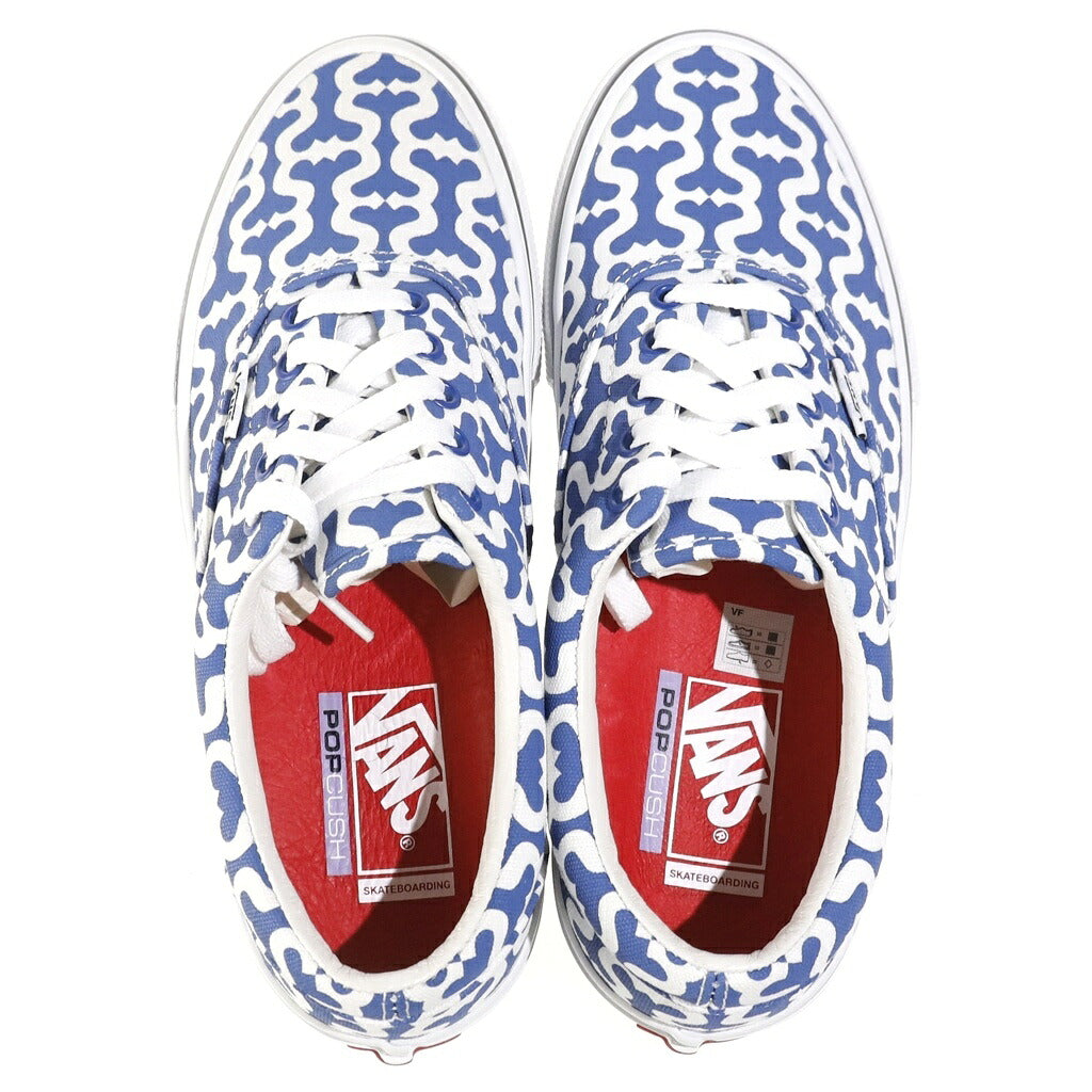 SUPREME(シュプリーム) 21SS ×VANS Monogram S Logo Skate ERA モノグラム スケートエラ VN0A5KRV5YE ローカットスニーカー US8/26cm ブルー