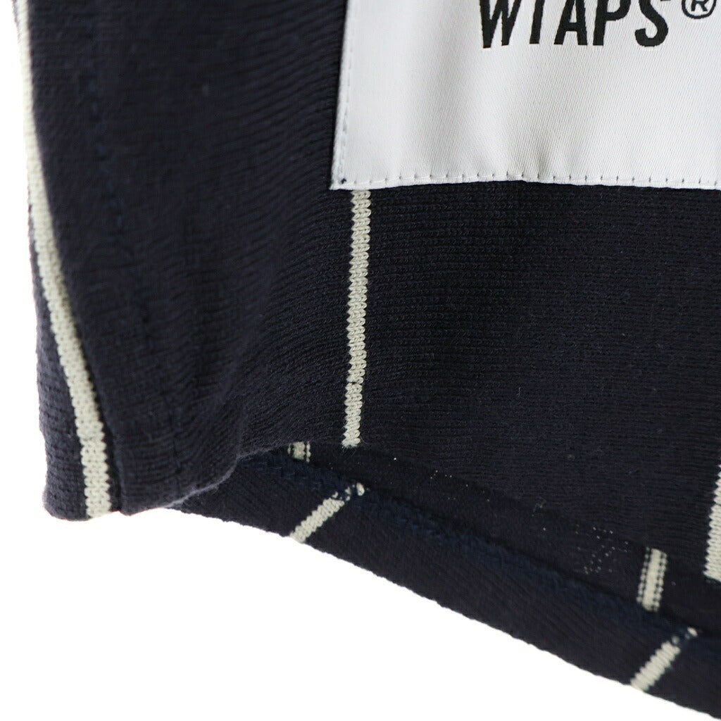 WTAPS(ダブルタップス) 25SS LEAGUE/SS/COTTON 251ATDT-CSM26 ベースボールシャツ ストライプ ネイビー