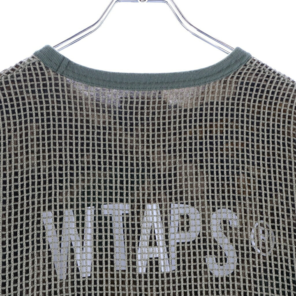 WTAPS(ダブルタップス) 25AW GHILL/LS/COTTON 252ATDT-CSM13 メッシュ ロングスリーブカットソー リアルツリーカモ カーキ