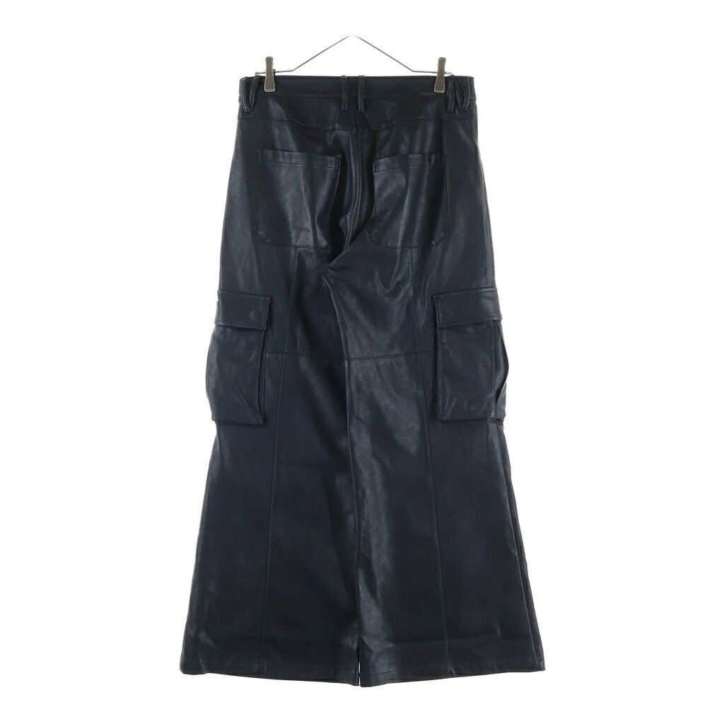 LAST NEST(ラスト ネスト) Baggy Leather Cargo Pants バギーレザー カーゴパンツ ブラック