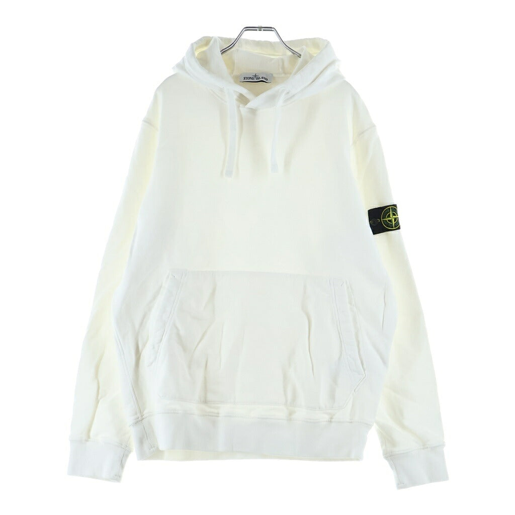 STONE ISLAND(ストーンアイランド) ガーメントダイ プルオーバー スウェットパーカー ホワイト 771564120