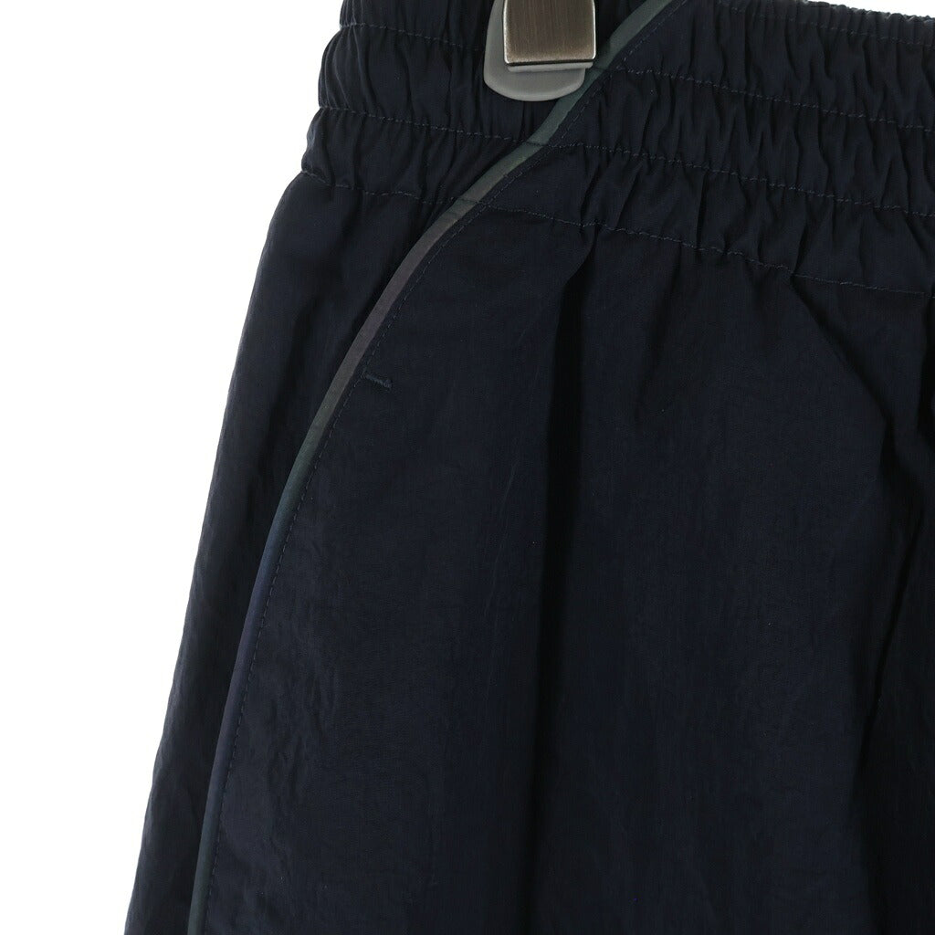 ALEXANDER WANG(アレキサンダーワン) 23SS ロゴプリント ナイロン トラックパンツ ブラック UWC1234064