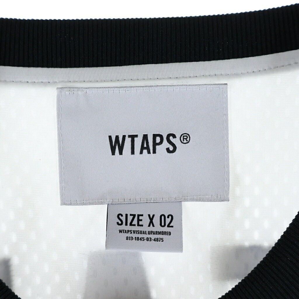 WTAPS(ダブルタップス) 22AW NETMINDER/LS/POLY. LLW 222ATDT-CSM06 メッシュ ゲームシャツ ホワイト