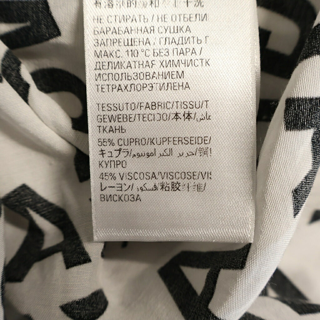 BALENCIAGA(バレンシアガ) 23SS HOMEWEAR BB Logo Rayon Shirt ロゴ 681812 TML21 レーヨンシャツ ホワイト