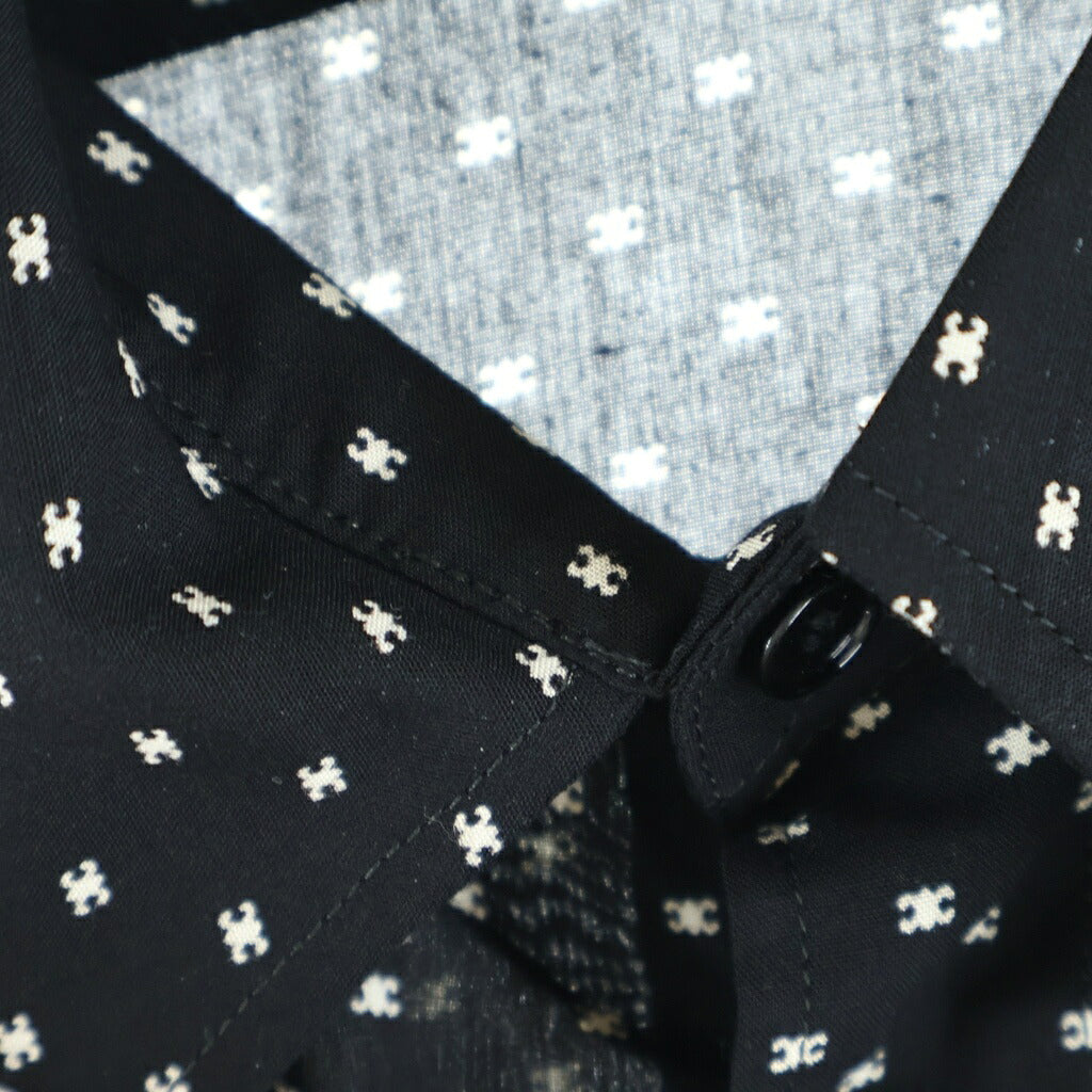 CELINE(セリーヌ) Triomphe Rayon Shirt トリオンフ 2C813313V 長袖シャツ ブラック