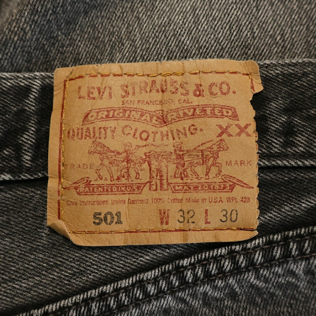 Levi's(リーバイス) VINTAGE 90s USA製 後染め サルファ ストレートデニム ブラック