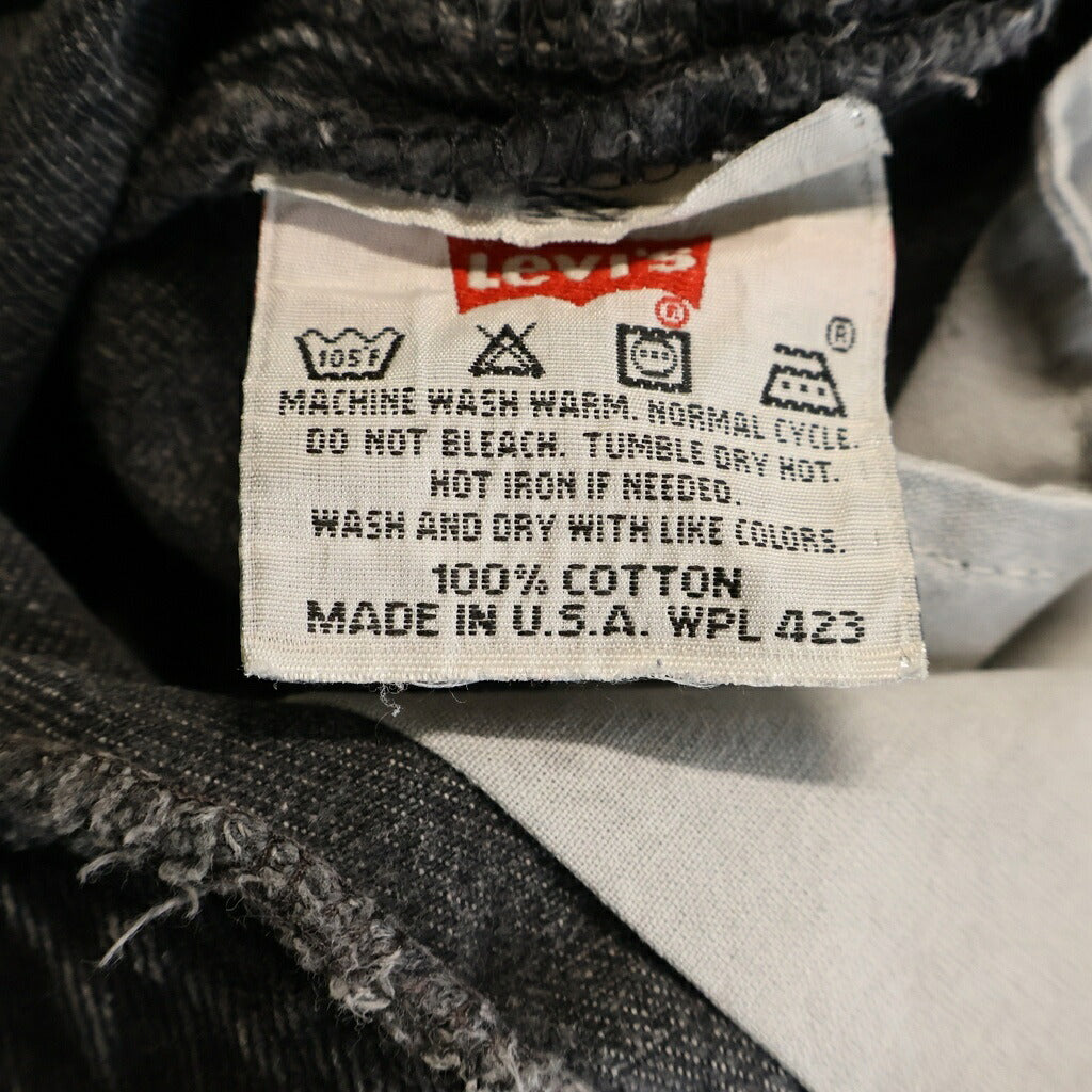 Levi's(リーバイス) VINTAGE 90s USA製 後染め サルファ ストレートデニム ブラック