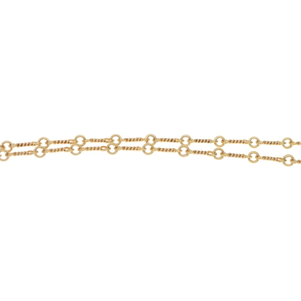 CHROME HEARTS(クロムハーツ) 22K NECKCHAIN T24 ツイストチェーンネックレス 24inch ゴールド