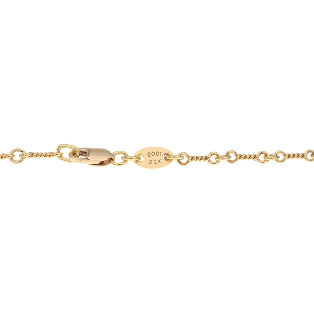 CHROME HEARTS(クロムハーツ) 22K NECKCHAIN T24 ツイストチェーンネックレス 24inch ゴールド