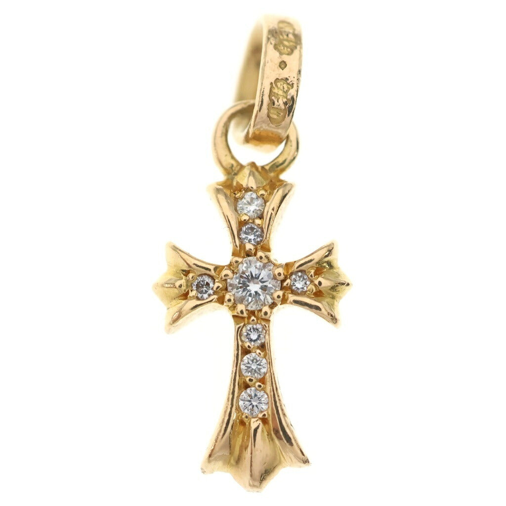 CHROME HEARTS(クロムハーツ) 22K CRS BBYFAT P/DIA ベイビーファットクロス PAVEダイヤ ペンダントトップ ゴールド BCA035