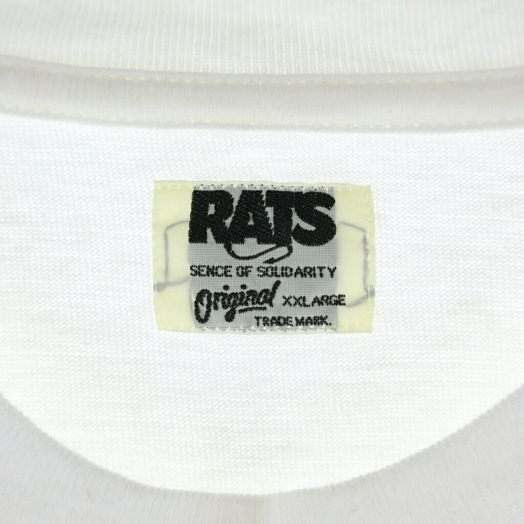RATS(ラッツ) 25SS CHAIN LOCK TEE チェーンロック クルーネック半袖Tシャツ ホワイト 25RT-0505