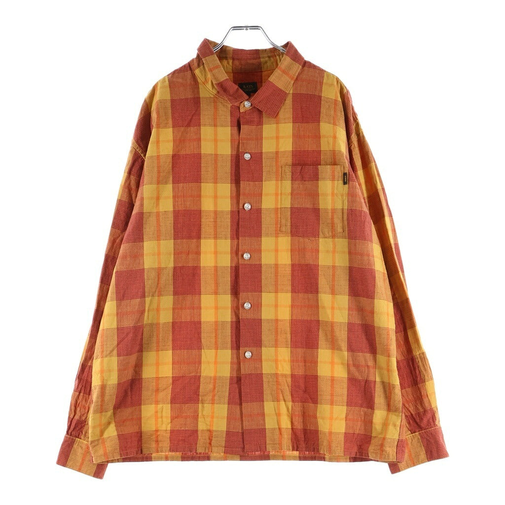 RATS(ラッツ) 26SS COTTON CHECK SHIRT コットンチェック長袖シャツ 26RS-0309 オレンジ