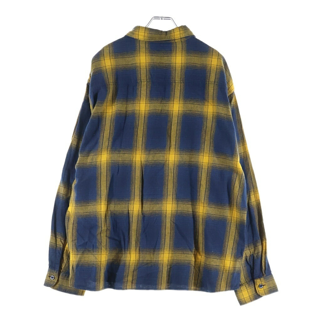 RATS(ラッツ) 25SS COTTON LINEN CHECK SHIRT コットンリネンチェック長袖シャツ 25RS-0307 イエロー