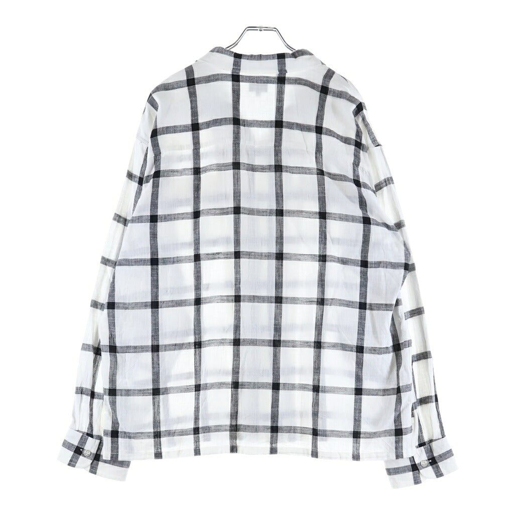 RATS(ラッツ) 25SS WIND PEN CHECK SHIRT ウィンドペンチェック長袖シャツ 25RS-0408 ホワイト/ブラック