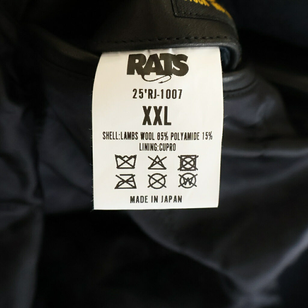 RATS(ラッツ) 25AW DOUBLE BREASTED WOOL JKT ダブルブレストウールジャケット 25RJ-1007 ブラック
