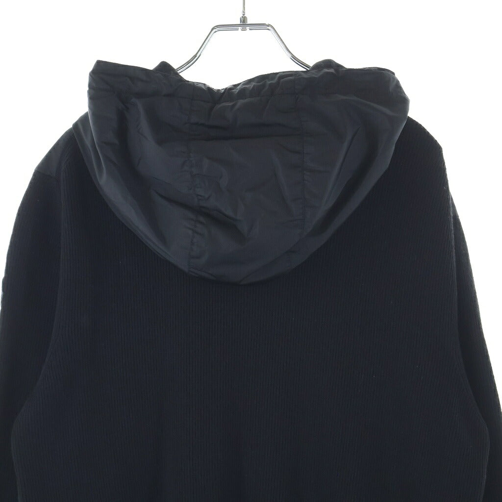 MONCLER(モンクレール) Nylon knit zip hoodie ナイロンニット ジップパーカー B20919404300 97551 ブラック