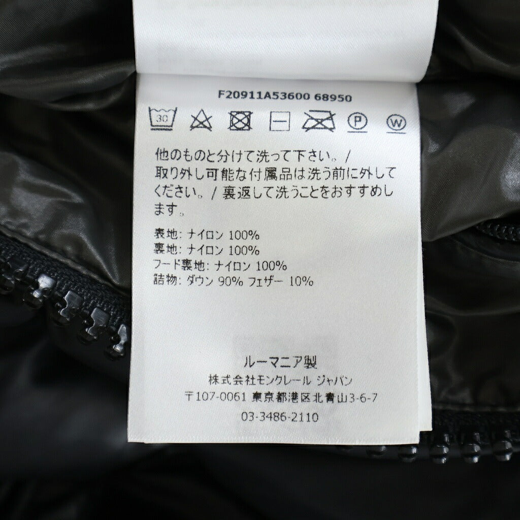 MONCLER(モンクレール) 20AW MAYA GIUBBOTTO フード付き ナイロンダウンジャケット F20911A53600 68950 ブラック
