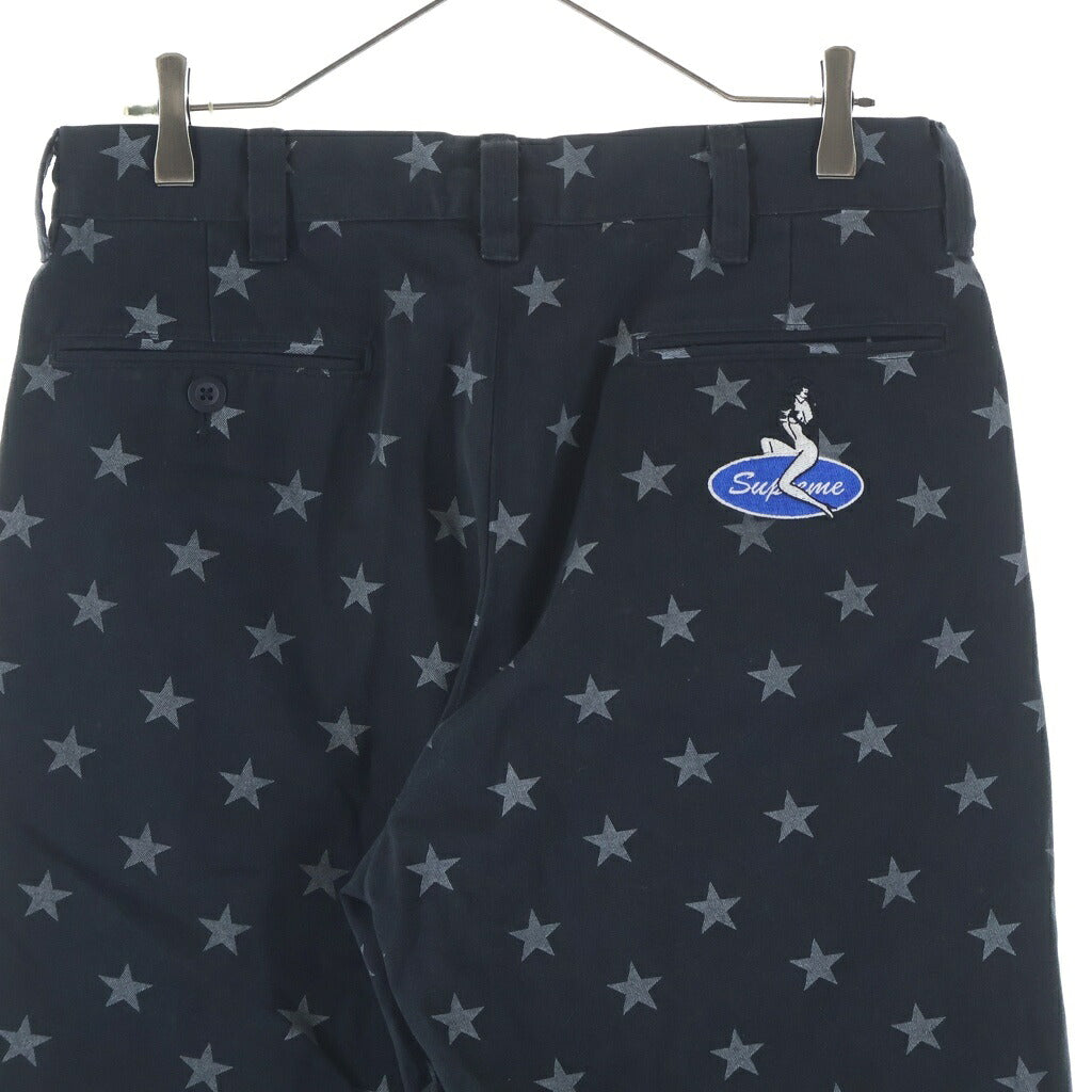 SUPREME(シュプリーム) 20SS Chino Pant Black Star チノ ストレートパンツ ブラック