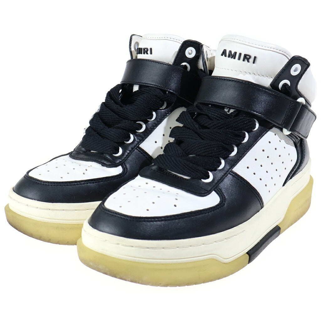 AMIRI(アミリ) 22AW STADIUM MID スタジアムミッド ハイカットスニーカー AW22MFS005-004 ブラック/ホワイト