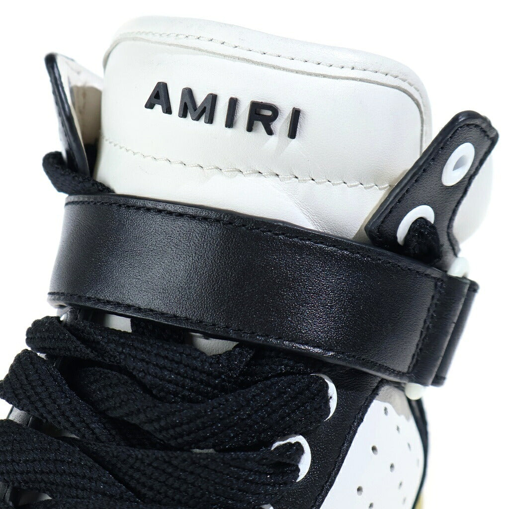 AMIRI(アミリ) 22AW STADIUM MID スタジアムミッド ハイカットスニーカー AW22MFS005-004 ブラック/ホワイト