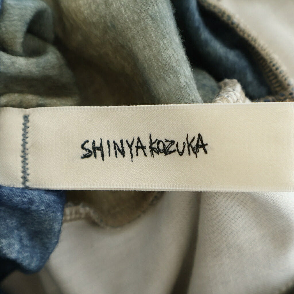SHINYA KOZUKA(シンヤコズカ) 26AW Home Baggy 1/60 HIGH GAUGE WOOL TWILL グラデーション ワイドバギーパンツ フランネル ブルー
