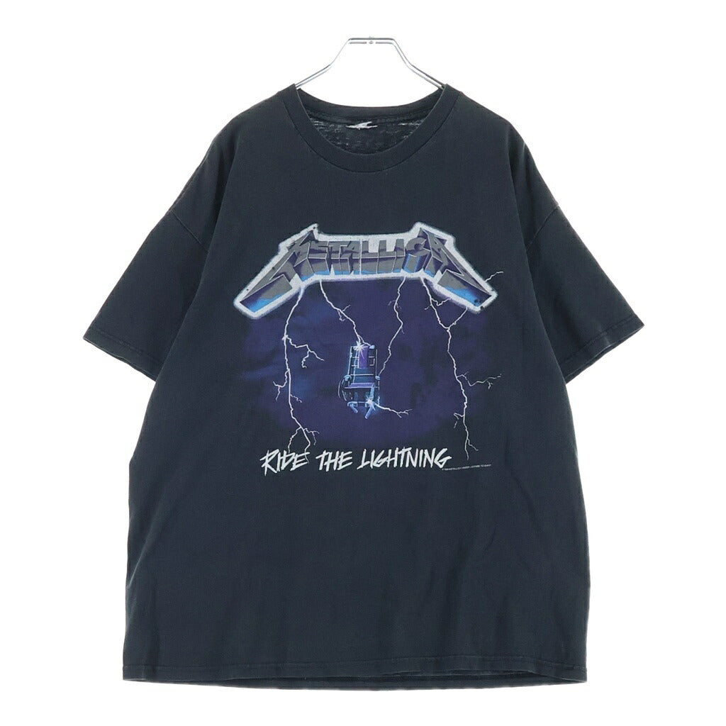 VINTAGE(ヴィンテージ) 90s METALLICA 94R RIDE THE LIGHTNING メタリカ ライドザライトニング クルーネック半袖Tシャツ ブラック
